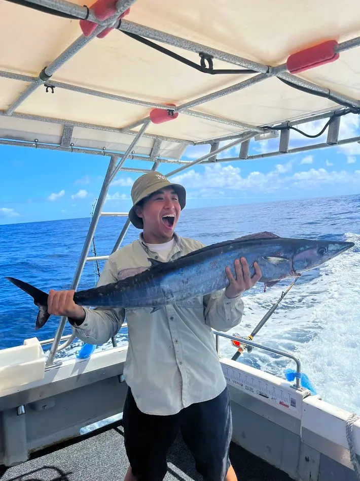 MV Fat Hooker charter boat with whale sighting offshore Gold Coast