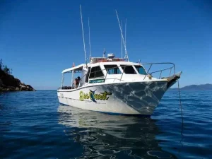 SeaQuest fishing charter boat Gold Coast – spacious 12-passenger vessel with smooth ride and onboard toilet.