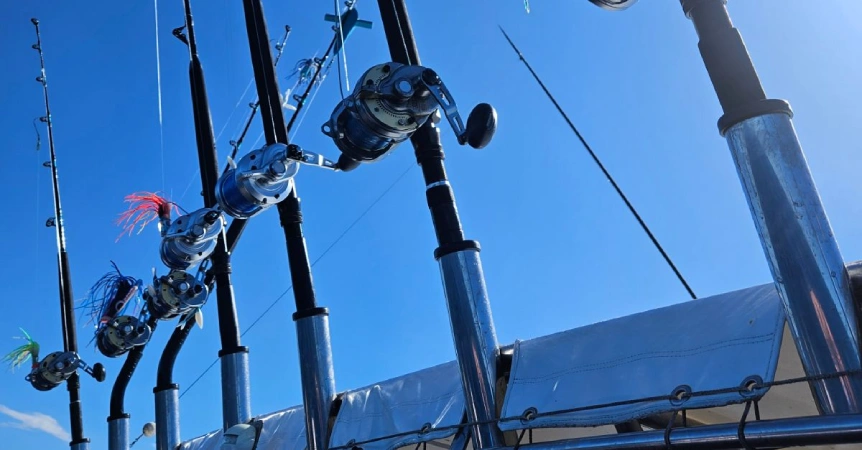 MV SeaQuest private charter guests fishing offshore near Gold Coast