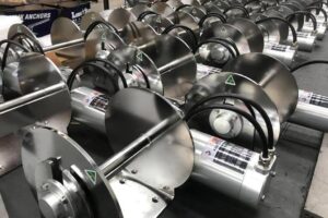 Lonestar winches for offshore anchoring
