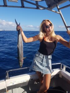 Spotted Mackerel caught on the gold coast at mermaid reef